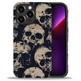 thumbnail image 2 of FKBRCL4U Compatible with iPhone 13 Pro Max Case, Shades Gray Beige Skulls Pattern for Girl Full Body Design Soft Silicone Drop Shock Scratch Protection for iPhone 13 Pro Max, 2 of 7