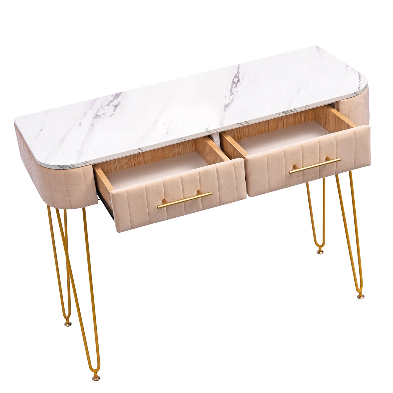 Resenkos Large Vanity Desk Makeup Table for Bedroom Furniture, Dressing Table with Drawers for Women, Girls Resenkos Large Vanity Desk Makeup Table for Bedroom Furniture, Dressing Table with Drawers for Women, Girls
