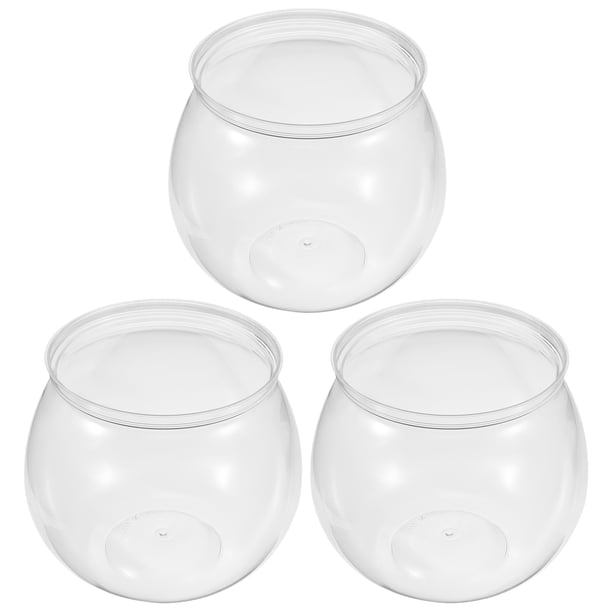 GOOHOCHY 3 pecera de plástico transparente para acuario pequeño.