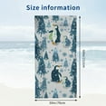 thumbnail image 3 of PHYHOO  Cartoon Penguins Beach Towel for Adults Kids Microfiber Lightweight Swimming Pool Towels Quick Dry Absorbent Sand Free Large Oversized Bath Towel 30x60in, 3 of 8