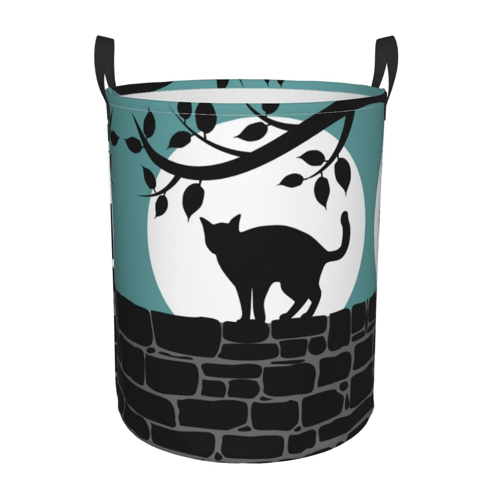Animal Black Cat Laundry Basket Organizer Collapsible Dirty Clothes