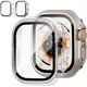 thumbnail image 1 of Paquete de 2 Estuches con Protector de Pantalla de Vidrio Templado para Apple Watch Series 9/8/7 41 mm, JZK Slim Guard Parachoques Cubierta Protectora de PC Dura de Cobertura Completa Estuche Delgado, 1 of 4