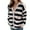 Black, variant on GigrtiJin Womens Striped V Neck Sweater Long Sleeves Casual Loose Button down Cardigan Sweaters Coats with Pockets