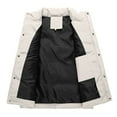 thumbnail image 7 of BVnarty Men's Winter Puffer Vest Warm Sleeveless Jacket Padded Vest Outdoor Warm Vest Khaki XXXXL, 7 of 7