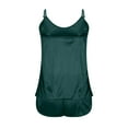 thumbnail image 4 of Njagoc3 Women's Sleeveless Satin Camisole & Short Set - Solid Color, Luxe Fabric, Summer & Sleep Wear, 4 of 6
