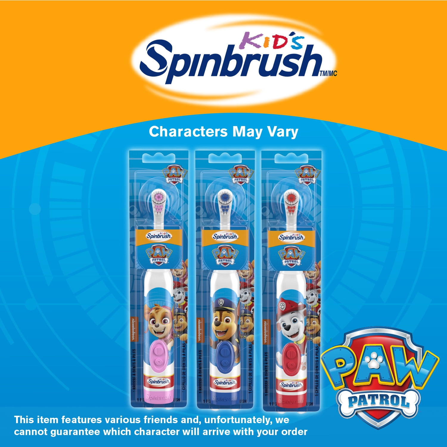 paw patrol battery toothbrush