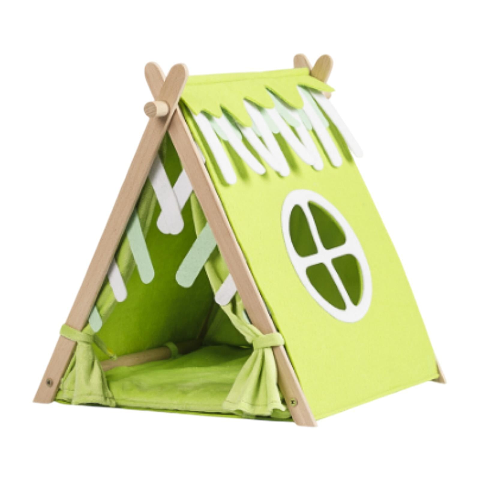 balikha Guinea Pig Hideaway Hamster Tunnel Cage Accessories Autumn Winter Warm Supplies House for Small Animal Beds Rat Mice Resting , Tent Nest