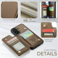 thumbnail image 4 of For Samsung Galaxy A56 5G Case with Card Holder, Wallet Case for Women Men with RFID Blocking, Durable Leather Kickstand Magnetic Clasp Shockproof for Samsung Galaxy A56, 4 of 11