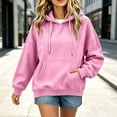 thumbnail image 6 of SYwaren Oversized Hoodie for Women Pullover Long Sleeve Casual Sweatshirt with Pockets Solid Color Tops, 6 of 8