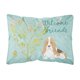 thumbnail image 1 of "Treasures BB7600PW1216 Welcome Friends Basset Hound Outdoor Canvas Pillow, Multicolor" Caroline's Treasures BB7600PW1216, 1 of 1