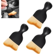 Multifunctional Car Interior Cleaning Tool Brush, Soft Detail Brushes Car Detailing, Car Duster Interior, Gap Dust Removal Brush, for Cleaning Dashboard, Air Outlet, Leather (3 pcs)