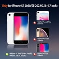 thumbnail image 2 of MKEUDQ-Magnetic Stand for iPhone SE 2022/3rd/2020/2nd gen, iPhone 8/7 Case [Military Grade Drop Tested] Translucent Back Slim Protective Case 4.7 Inch,Black, 2 of 4