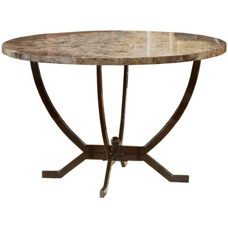Hillsdale Monaco Round Casual Dining Table in Matte Espresso Finish
