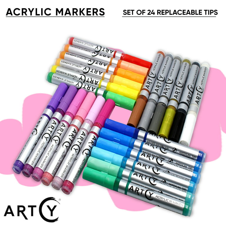 EARTH & SKIN Acrylic Paint Pens 3.0mm MEDIUM Tip: 3-Pack, Your