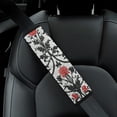 thumbnail image 5 of WYYP Flower Pattern Car Seat Belt Shoulder Pad Funny Protect Neck and Shoulder 2Pcs, 5 of 6