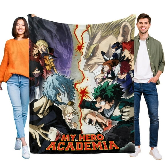 My Hero Academia Anime Blanket Soft Throw Blanket Micro Fleece Fuzzy Blankets Thin Bed Couch Decor Adult Nap Bedroom Car All Season Birthday Gifts 30"X40"