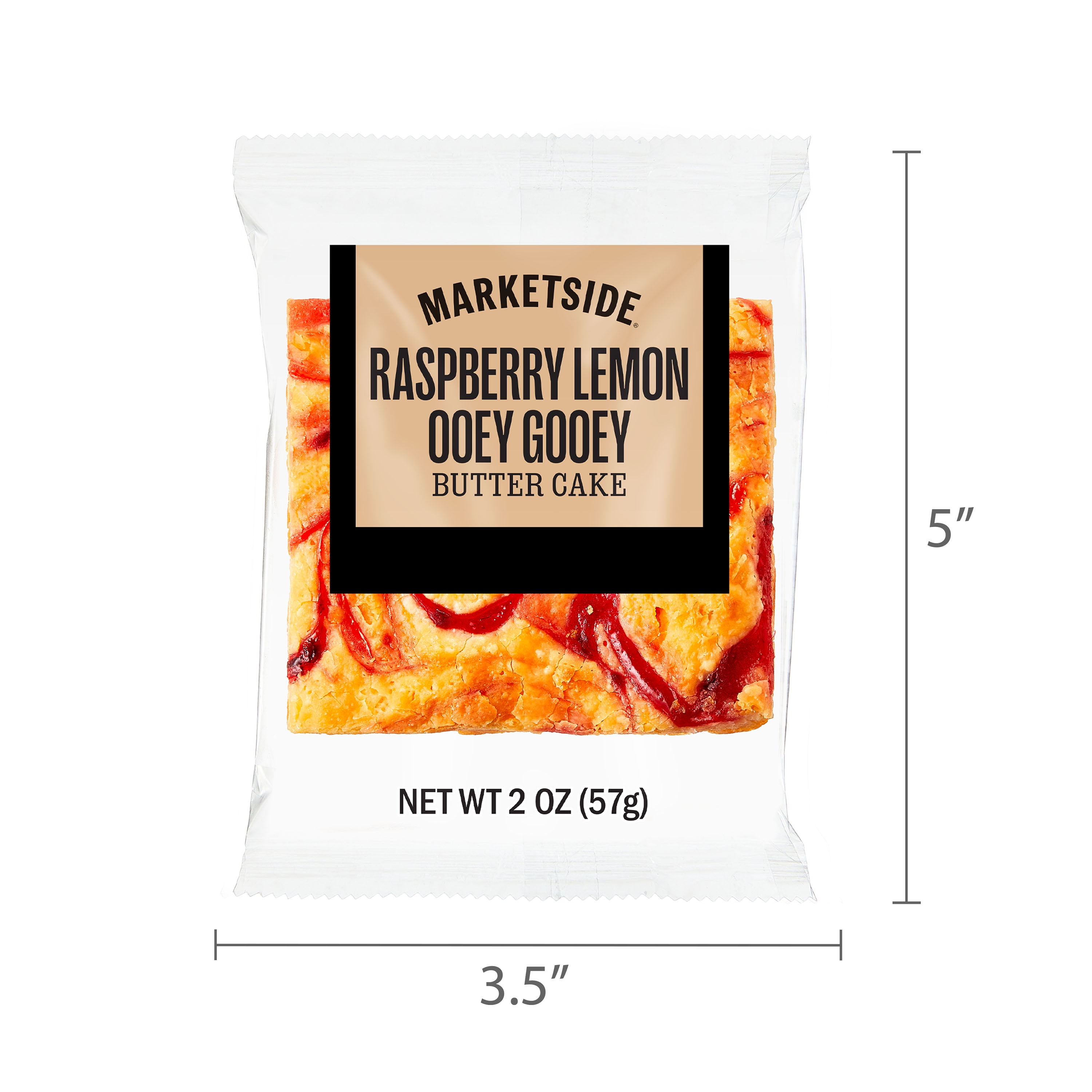 Marketside Raspberry Lemon Ooey Gooey Butter Cake, 2 oz