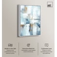 thumbnail image 2 of House Of Lines II Blue Abstract Wall Art Canvas Wall Art by Art Remedy, White Floater Frame, 31" x 46", 2 of 7