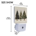 thumbnail image 3 of Yayeee LED Night Light for The Home Plug in With Light Sensors 2 Pack, Cartoon Christmas Trees, 3 of 4