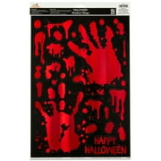 Bloody Handprints Window Clings, Red & Black, Halloween by Way To Celebrate