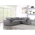 thumbnail image 2 of Meridian Furniture Serene 114" Linen Fabric Modular Sectional in Gray, 2 of 15