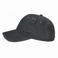 thumbnail image 3 of ZICANCN Green Checkered Lucky Adjustable Baseball Cap Women , Hats for Men Adult Washed Cotton Denim Baseball Caps Fashion Black, 3 of 8