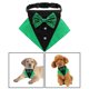 thumbnail image 5 of Collar de bandana ajustable para perro, pañuelo triangular para fiesta de San Patricio Verde Negro L, 5 of 9