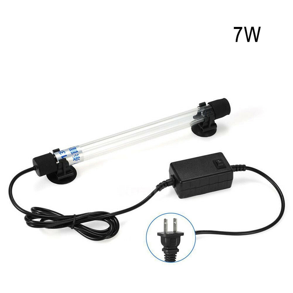 7W Aquarium Submersible UV Light Sterilizer Pond Fish Tank Germicidal Clean Lamp
