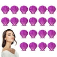 thumbnail image 1 of 10 Paires de Cache-Tétons pour Femmes Cache-Tétons Jetables Soutien-Gorge Adhésif Coquille Violette Satin, 1 of 5