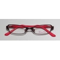thumbnail image 2 of NEW THALIA PALMA WOMENS/LADIES DESIGNER FULL-RIM BURGUNDY / CORAL FABULOUS DESIGNER CONTEMPORARY FRAME DEMO LENSES 48-15-130 FLEXIBLE HINGES EYEGLASSES/EYEWEAR, 2 of 8