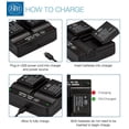 thumbnail image 4 of BM 2 Pack of DMW-BLG10 Batteries and Dual Bay Charger for Panasonic Lumix DC-ZS80 DC-GX9 DC-LX100 II DC-ZS200 DC-ZS70 GX80 GX85 ZS60 ZS100 GF6 GX7K, 4 of 7