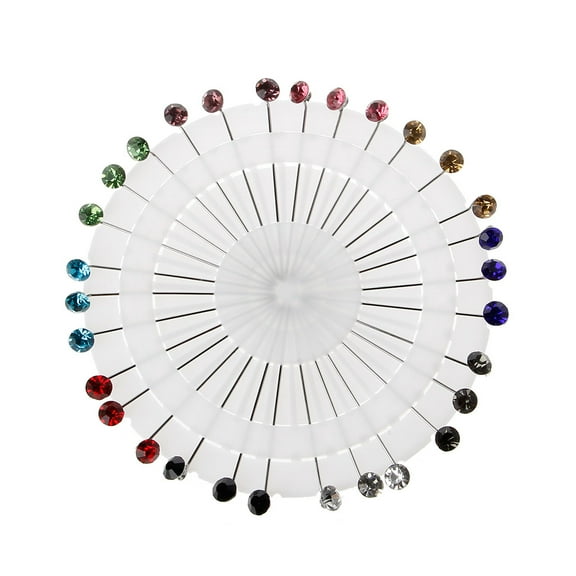 TIERPOP Exquisite Lapel Pin 30x Hijab Scarf Safety Pins for Rhinestone Crystals Brooch Jewelry Decoration Wedding