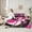 Pink, variant on Castle Fairy Flying Butterflies Twin Bedding Sets,Love Heart Bedding Comforter Set