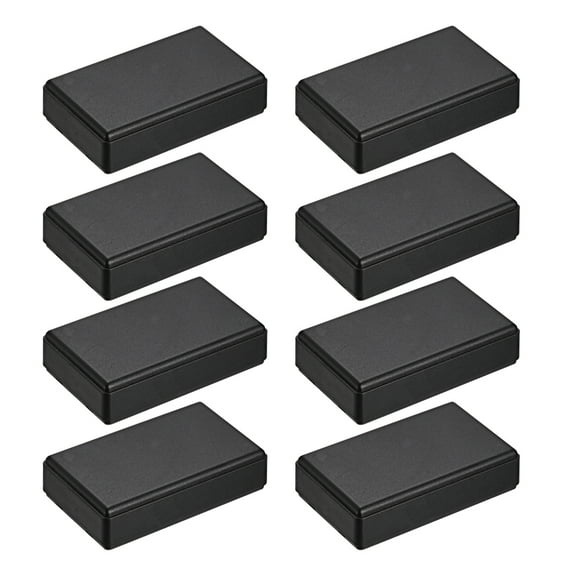 8Pcs 58 x 35 x 15mm Electronic Plastic DIY Junction Box Enclosure Case Black