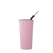 S'ip by S'well Vacuum Insulated Stainless Steel Takeaway Tumbler, Pink Punch, 24 oz