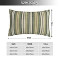 thumbnail image 2 of Fotbe Colourful stripes Funda de Almohada Decorativa Estilo Occidental, Lujo en Algodón, Fundas para Almohadas King, Cojín Estampado para Decoración del Hogar-20"x30", 2 of 6