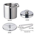 thumbnail image 5 of TOOL1SHOoo Stainless Steel Ice Bucket Wine Champagne Beer Party Cooler w/ Lid Tongs Handle, 5 of 14