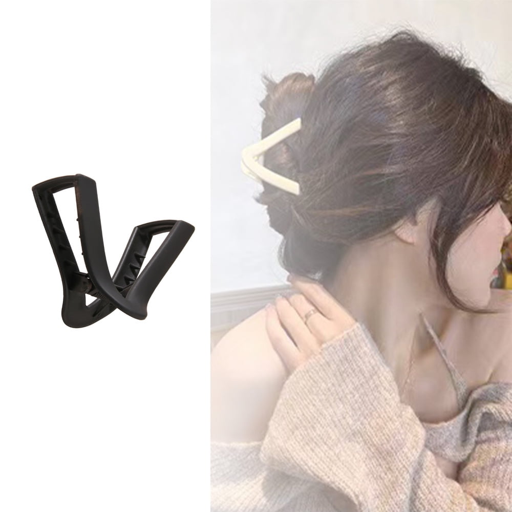 Female Vshape Jaw Clips Updo Shark Hair Claws Steadily Hold Headdress