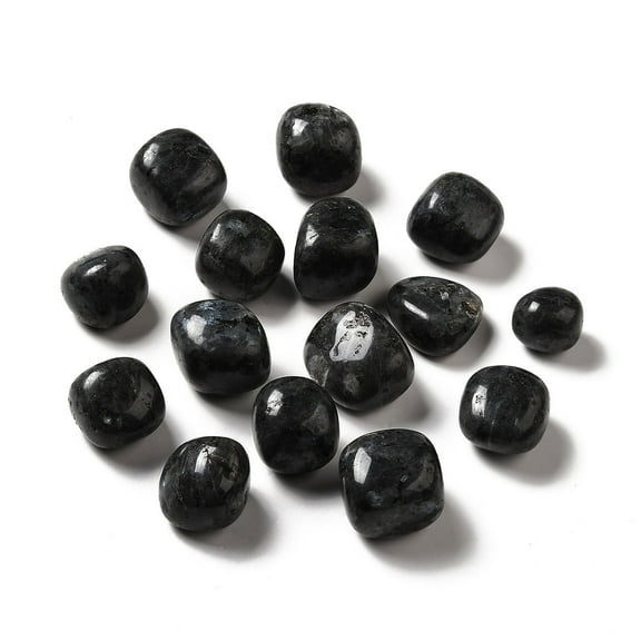 Natural Larvikite Beads Tumbled Stone Healing Stones for Reiki Healing Crystals Balancing Vase Filler Gems No Hole/Undrilled 17~30x15~27x8~22mm