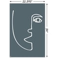 thumbnail image 3 of Line Art - Face Wall Poster with Push Pins, 22.375" x 34", 3 of 4