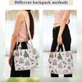 thumbnail image 4 of FORMRS Womens Corduroy Tote Bag Crossbody Shoulder Handbag with Pocket, White Nordic Christmas House, 4 of 7