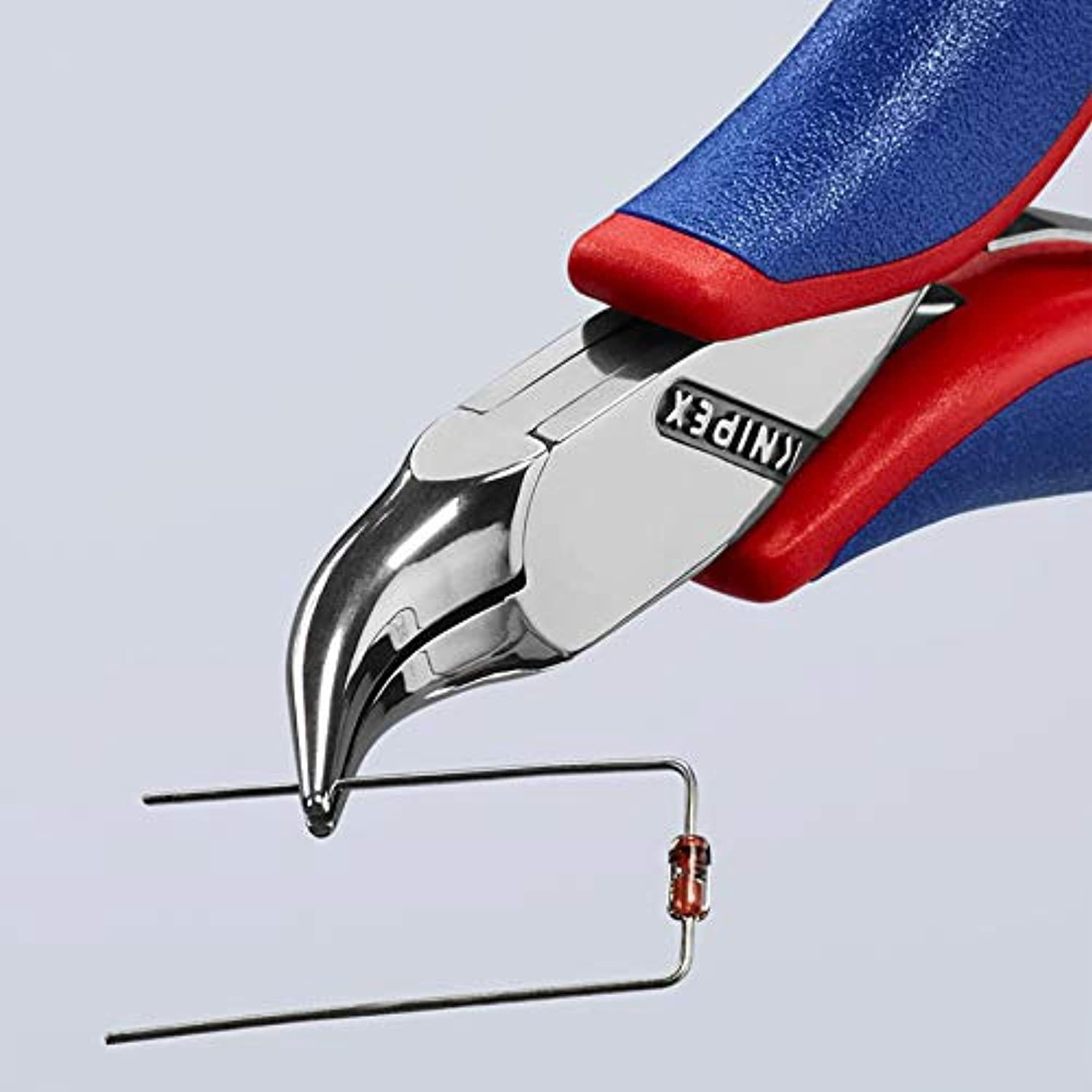 4 1/2 in Bent Round Nose Plier Multi-Component Grip Handle 35 42 115