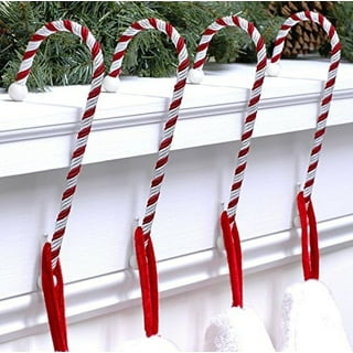 Holiday Theme Candy Canes Design Metal Paper Towel Holder