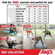 AIREX Coronella 185 Mat, Charcoal, 72 x 23 x 5/8