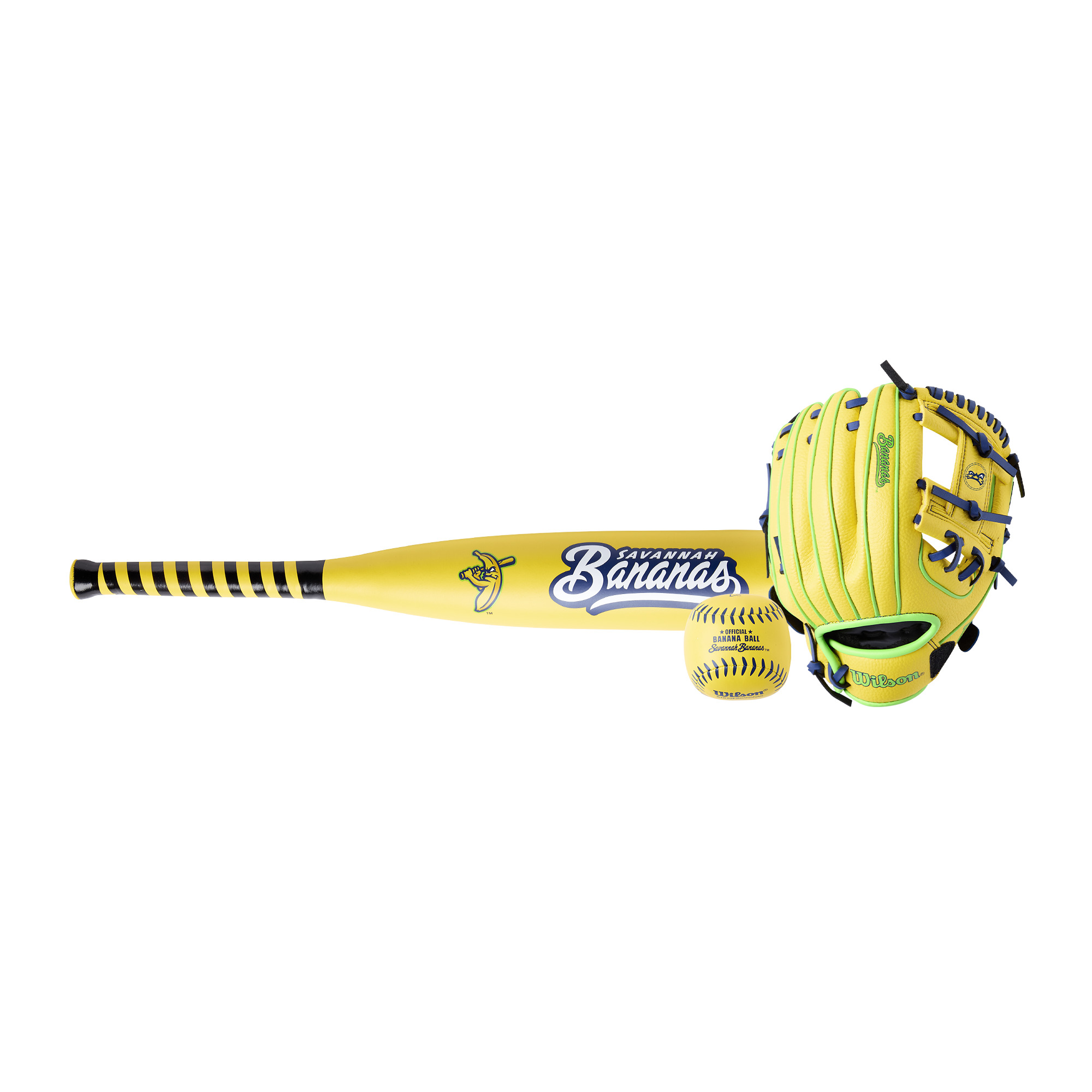 Wilson 2026 Savannah Bananas™ A200® 10” Glove, Ball & Bat Kit