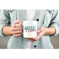 thumbnail image 2 of Made to Worship with Floral Design White Ceramic Coffee & Tea Mug (15oz), 2 of 6