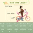thumbnail image 6 of RULLY 12 Inch Girls Bike with Basket Bike Streamers Toddler Cycle Bikes, Pink, 6 of 6