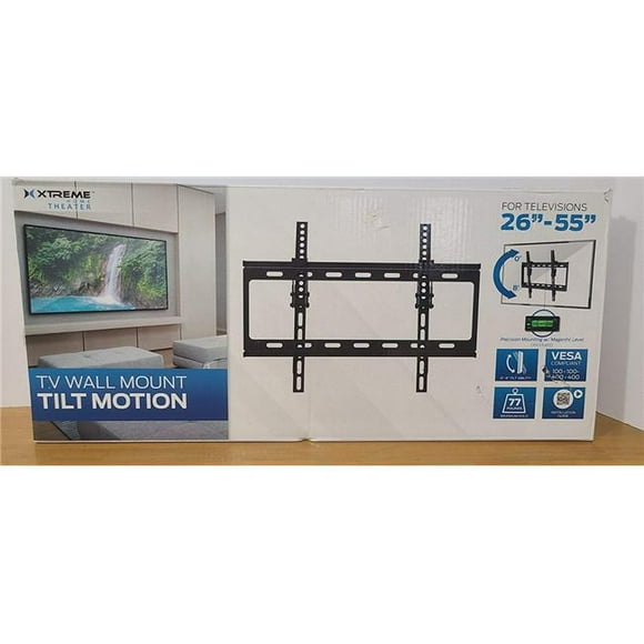 Xtreme XMB10130BK 26-55 in. Tilt Motion TV Wall Mount, Black