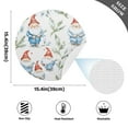 thumbnail image 2 of Ryvnso Watercolor Christmas Gnomes Round Plate Mats Dining Table Placemat Set of 4 for Holiday Decoration, 2 of 7