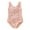 A813-Pink, variant on Caqnni Summer Kids Girls Lacing Swimwear Floral Prints 1 Piece Beach Swimsuit Bikini Swimwear Suit for Summer Vacation 6-12 Months Blue